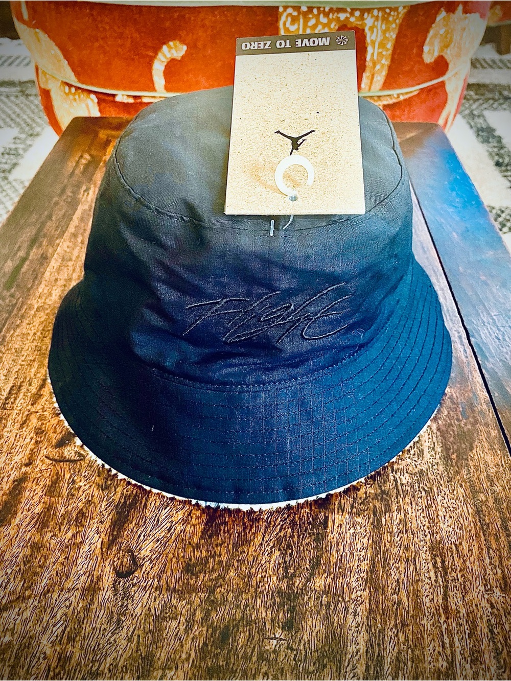 Jordan Black/Camo Embroidered Flight Bucket Hat